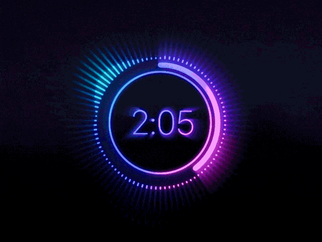 Cool record spinning countdown